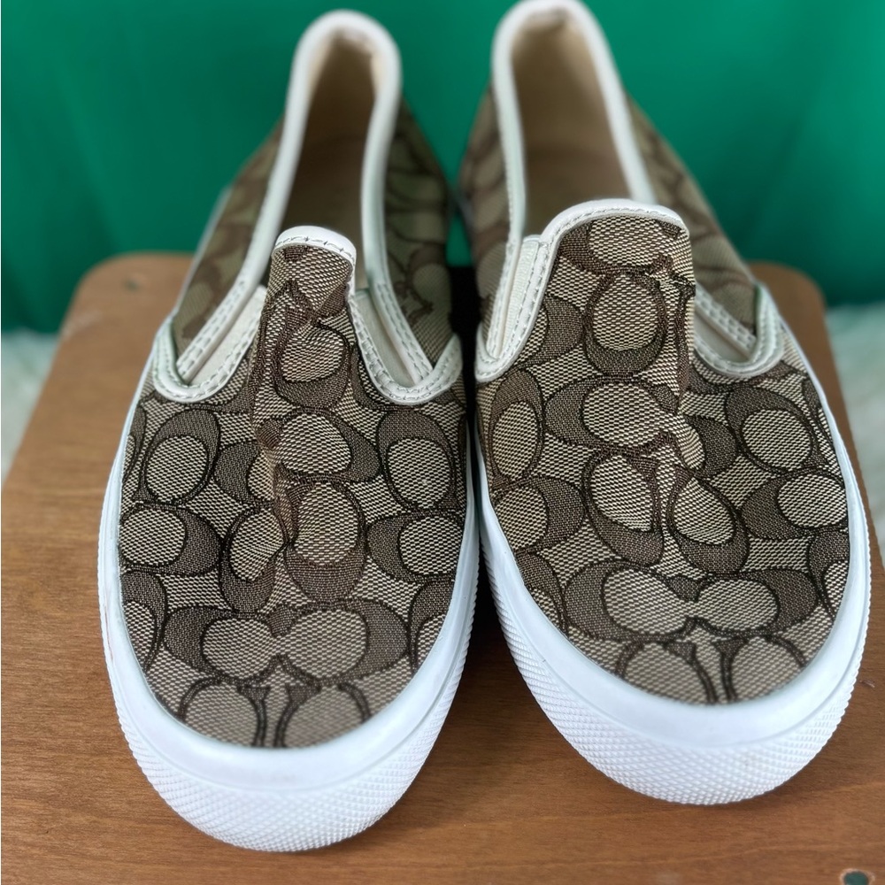 Coach Brown Slip-On Loafers
